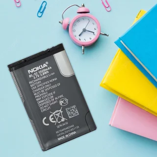 باتری موبایل نوکیا مدل BL-5C ظرفیت 1020 میلی آمپر ساعت مناسب برای گوشی موبایل نوکیا BL-5C 101816065