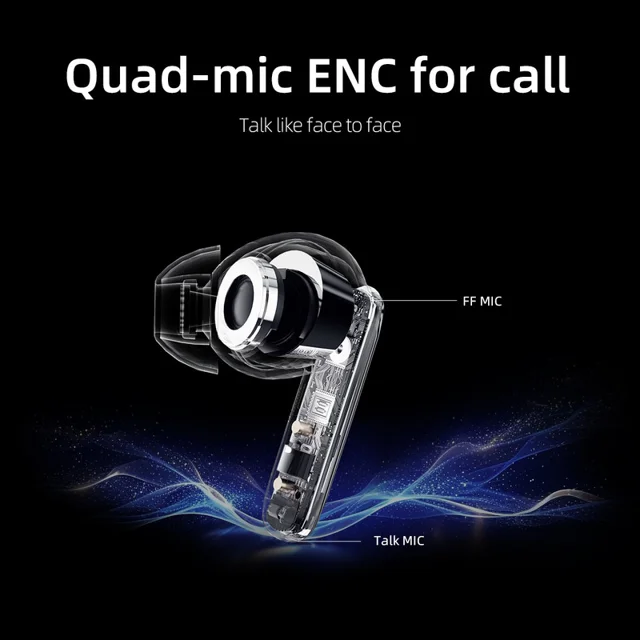 هدفون بلوتوثی برند کیو سی وای مدل T13 ANC2 با نویز کنسلینگ فعال (ANC)، نویز کنسلینگ میکروف 101819435